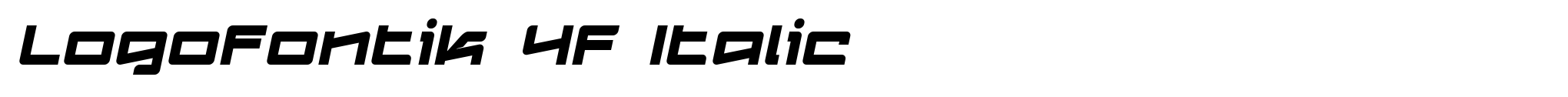 Logofontik 4F Italic image